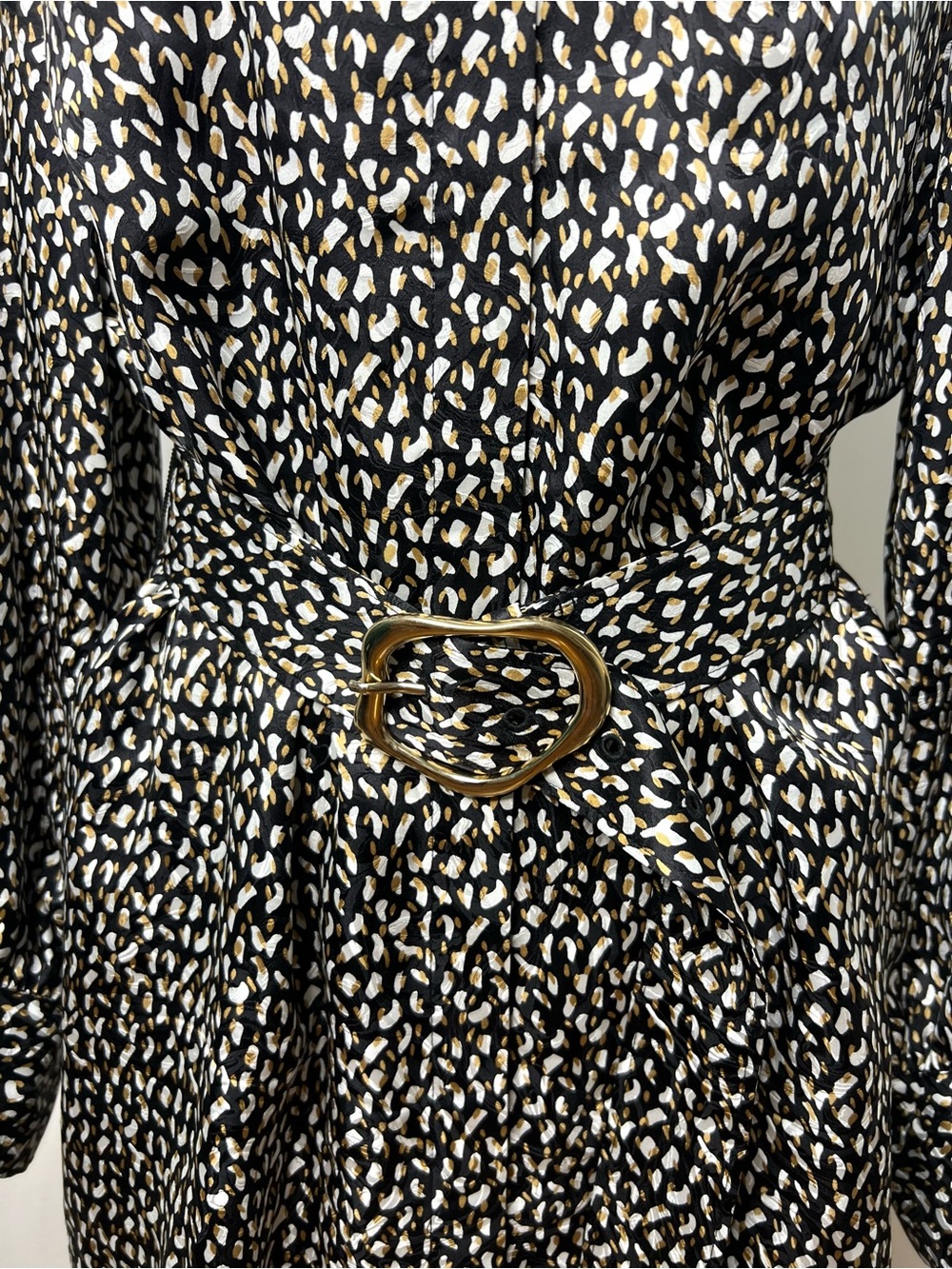 LAFAYETTE 148 NEW YORK
Clementine Oceana Silk Long Sleeve Belted Dress SZ M EUC - Picture 6 of 9